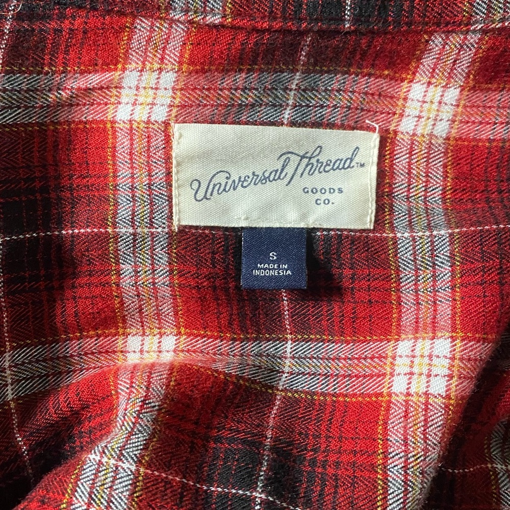 Universal Thread Plaid Flannel Duster, S - image 3